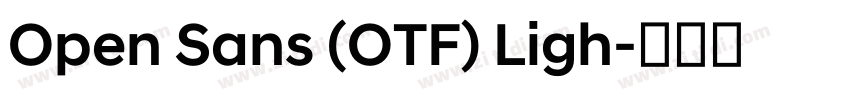 Open Sans (OTF) Ligh字体转换